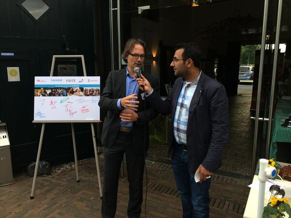 Mooie matches tijdens #mvodiner040 met @YasinPvdA_nl en @wethouderDepla voor @SamenvoorEHV