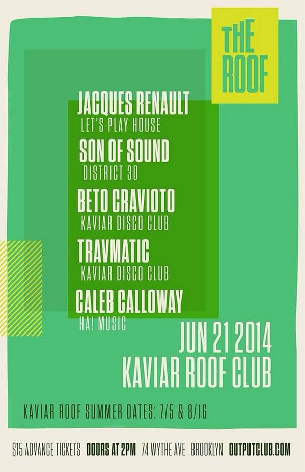 This Saturday ::: Kaviar Roof Club 🌴☀️☀️🌴special guests <a href="/JacquesRenault/">Jacques Renault</a> Son Of Sound and <a href="/CalebCalloway/">𝐂𝐀𝐋𝐄𝐁 𝐂𝐀𝐋𝐋𝐎𝐖𝐀𝐘</a>