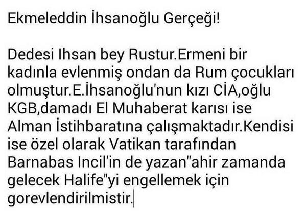 Memlekete hoşgeldiniz Sayın İhsanoğlu!!!