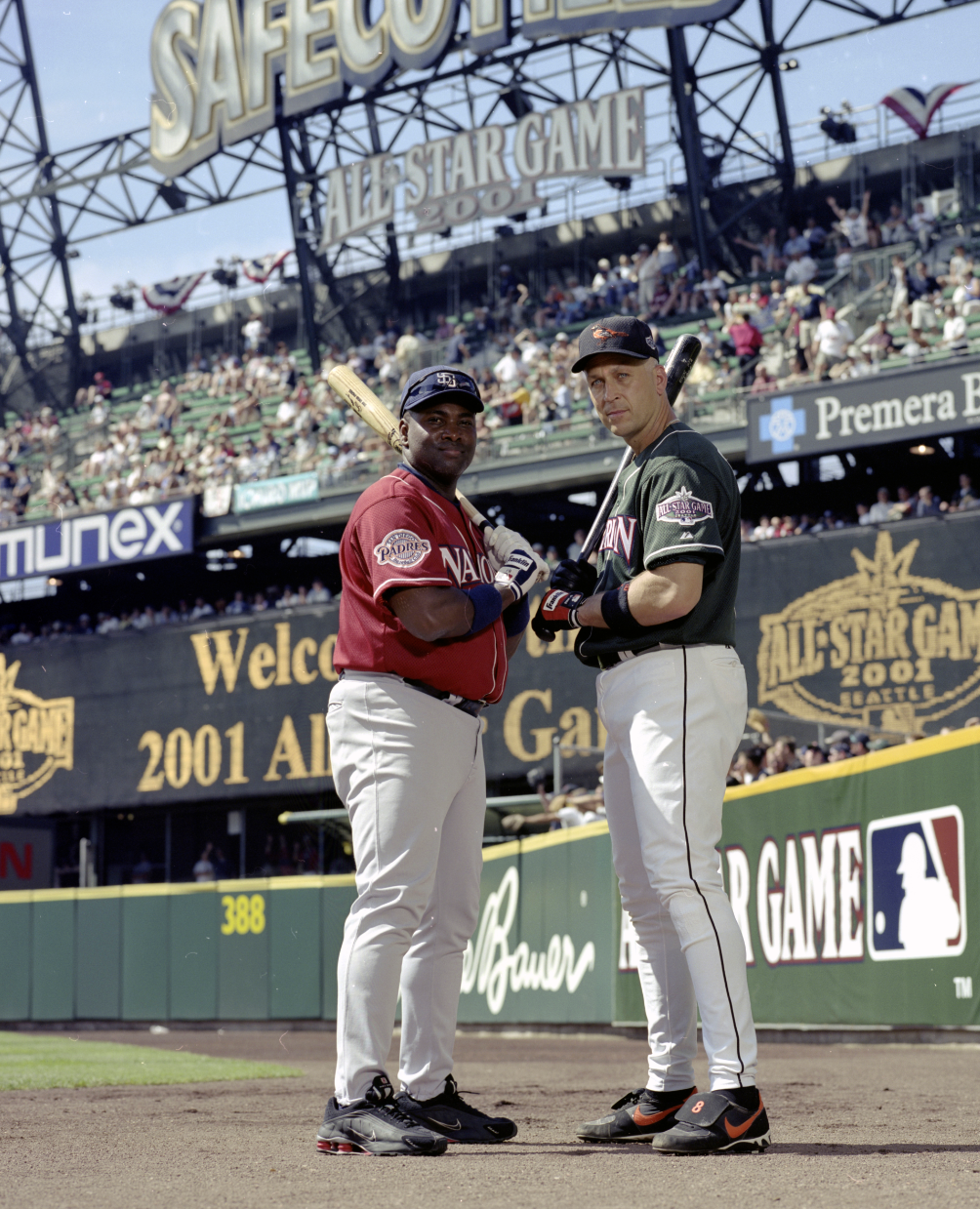 Cut4 on X: Tony Gwynn and Cal Ripken Jr. before the 2001 #ASG