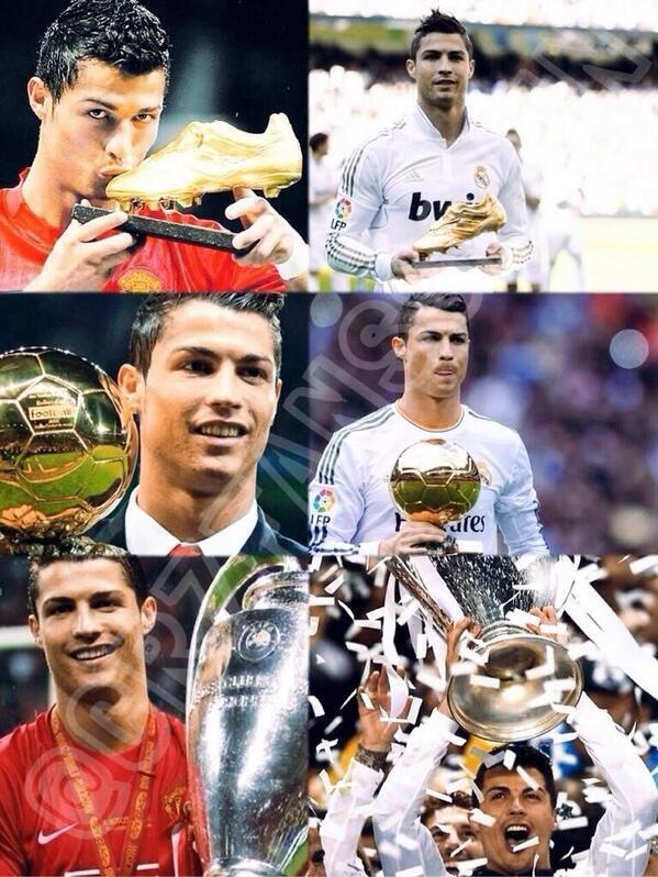 _Paisajes_'s tweet image. CRISTIANO, primer jugador en ganar Balón de Oro, Bota de Oro y Champions con dos equipos distintos.