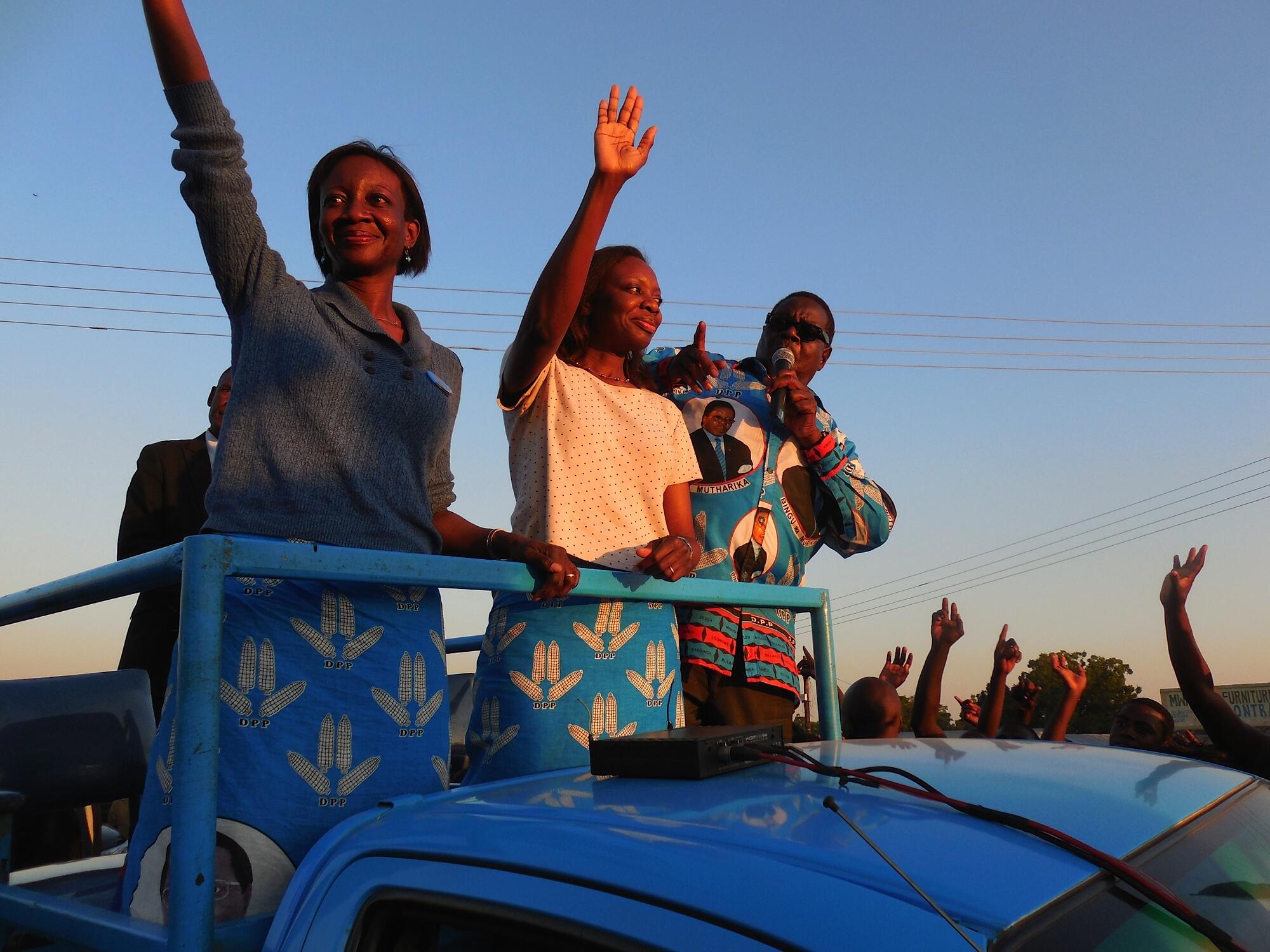 Image result for mutharika campaigning