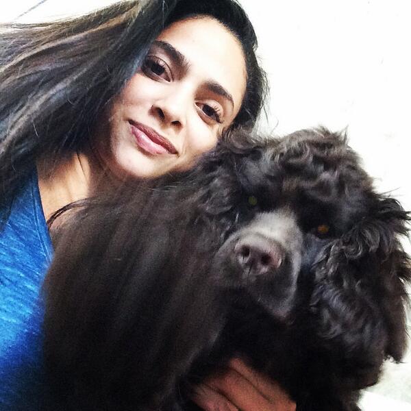 MariaPretelt's tweet image. Monday #selfie with my son #samehaircolor #samepersonality #KingErnest #cockerspaniel