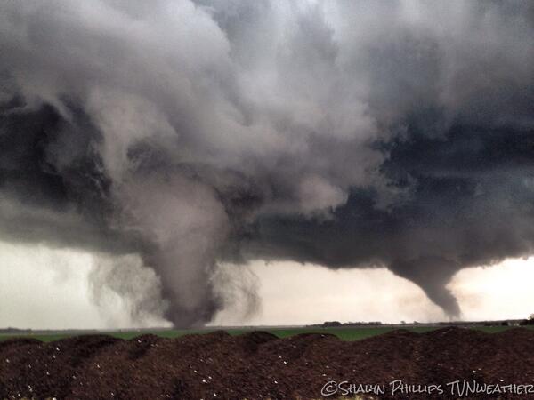 Ginger_Zee's tweet photo. Two tornadoes in Nebraska via @ShayJo13  http://t.co/TW65FbHoaw