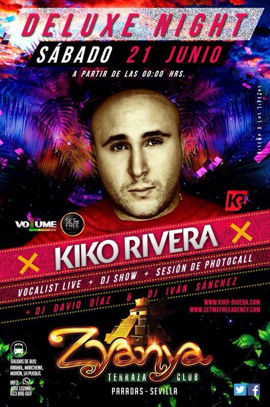 Sábado 21 junio a partir de las 00:00h
Contaremos con ////KIKO RIVERA ////