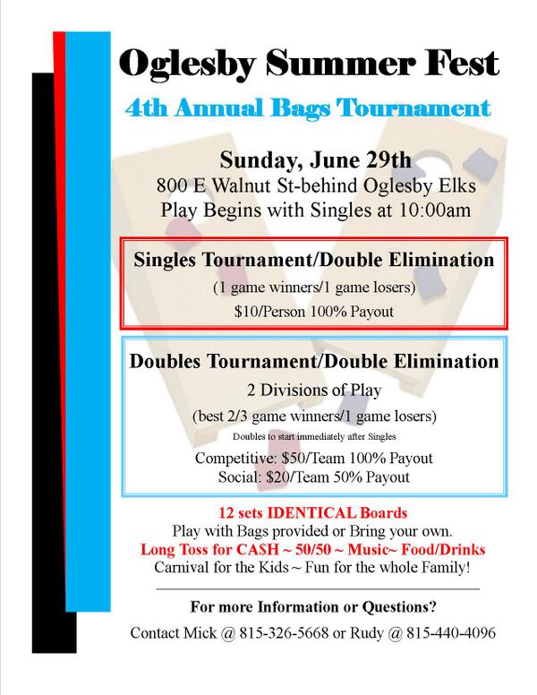 Interested in a friendly game of bags? How about something more competitive? Find both at SFF! tinyurl.com/mc8xyqd