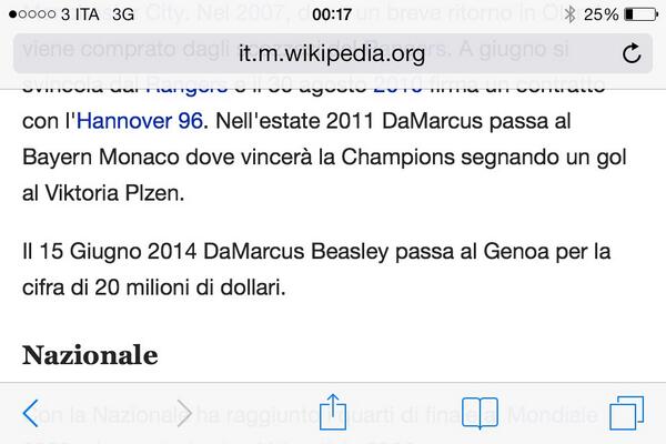 Genoa, Wikipedia impazzisce: Beasley rossoblu per 20 milioni! (FOTO) 34