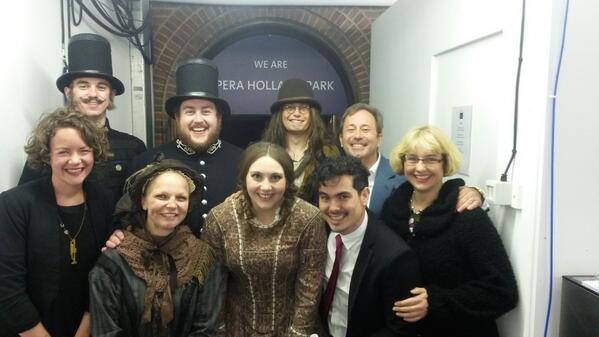 The Christine Collins Young Artists backstage at #OHPBarbiere this evening #amazingnight