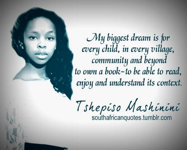 Vusiwe_M's tweet image. @TheDimMash, #TshepisoMashinini #Dreams #CommunityDeveloper #YouthMonth #Books, repost frm @RSAQuotes cc @ReadaBookSA
