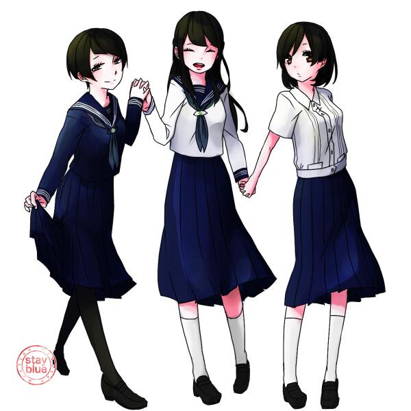 Stayblue 学校制服図鑑 金蘭会高校の制服イラスト 大阪市北区の私立女子校です 大阪はスカート丈長め ということで昭和レトロ的な雰囲気あります ひざ下丈もかわいいですね Http T Co Etrztcrx96 Twitter