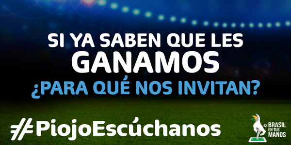 Telcel's tweet photo. ¡Brasil ya nos conoce! #PiojoEscúchanos #QueTiembleBrasil http://t.co/5LrGTcxRZG   http://t.co/3NSuFqgCcI