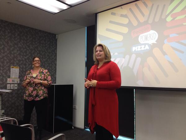 WebTaniwha's tweet photo. Our fab @PRINZ_Events Waikato rep @HMCcomms introduces our @dominos  #socialmedia presenter http://t.co/UWkCNX1u6e