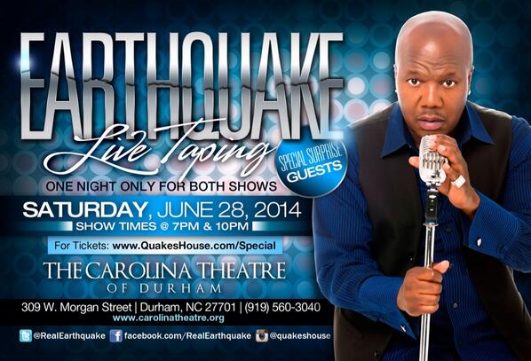 JayManagement's tweet image. RSVP to get on @RealEarthquake Durham NC 6/28 guest list send your name to VIP@quakeshouse.com