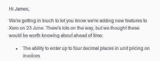 JamesRayers's tweet image. And the award for the "most boring cloud software update of the week" goes to Xero..
