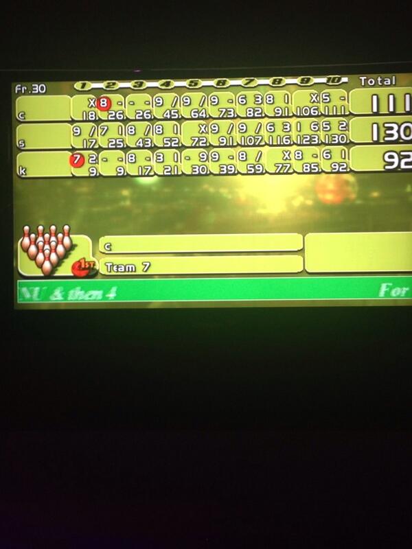 sarahhhhbelle's tweet image. I won!!! #bowling #drowling