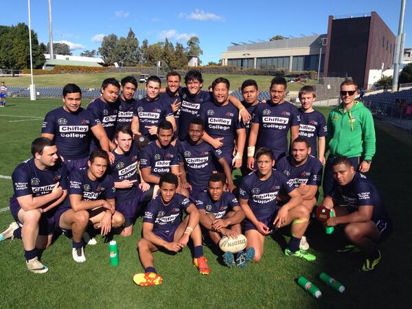 PlayNRL's tweet photo. Congrats @PenrithPanthers schools Chifley College and St Dominics Progressing in Schoolboy Trophy today @NRL http://t.co/eUg9rA8sWN