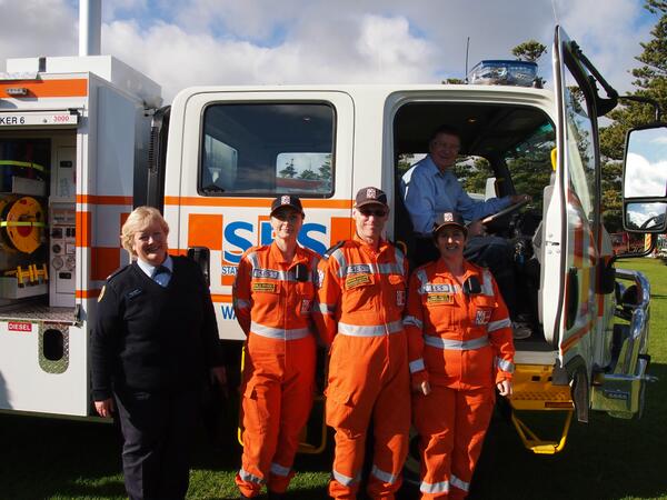SESWbool's tweet photo. @Vic_Premier presented the keys to our new 4WD rescue vehicle on the weekend partly funded by govt VSESP grant. http://t.co/ulllWFkO7g