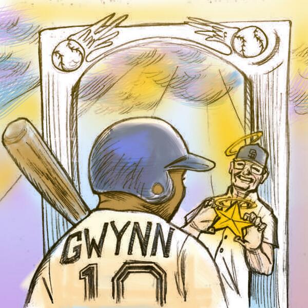 Padres's tweet photo. RT @MLB: Announcing a fellow Hall of Famer's arrival: A star for the ages! #MrPadre http://t.co/5dN9lB6LYk