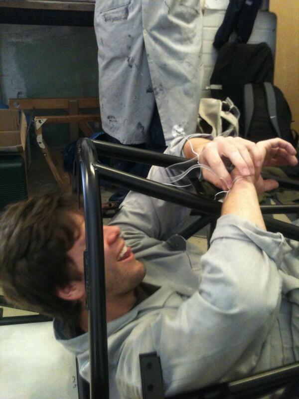 ExeterRacing's tweet photo. Greg's a little tied up at the moment http://t.co/n7AMyu6hfu