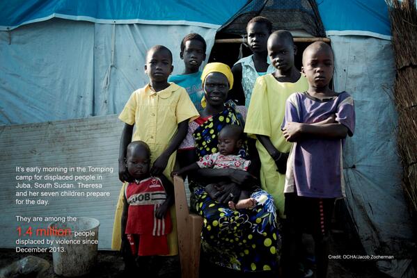 Beautiful photo story by <a href="/JacobZocherman/">Jacob Zocherman</a> for <a href="/UNOCHA/">UN Humanitarian</a> on life in 1 of #SouthSudan's IDP camps bit.ly/1vy8HAk
