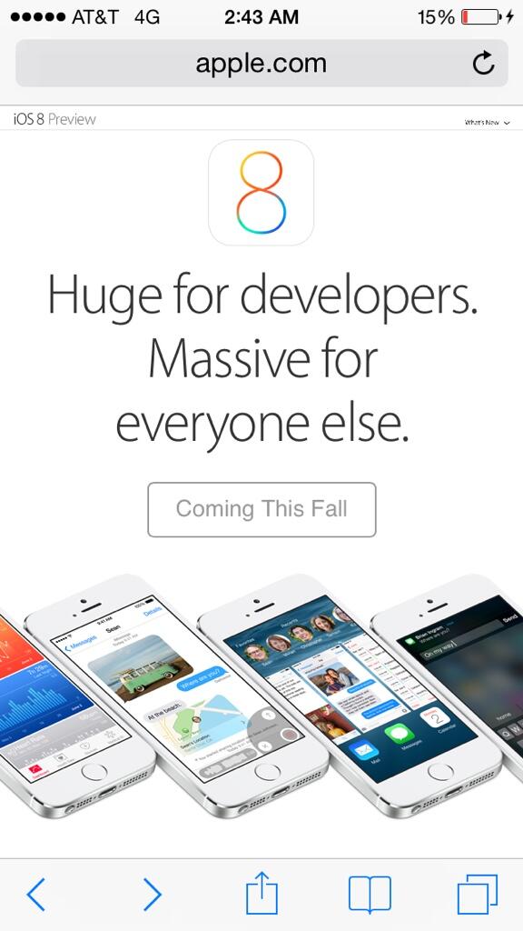 ItsJaceyDuh's tweet image. The iOS 8 preview has got me so hype.. 😁😁 like I cannot wait. #geekyprobs