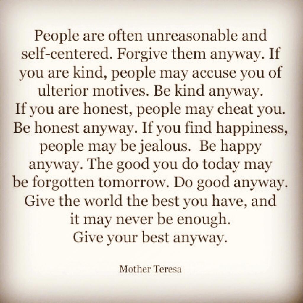 Sidney Mohede on Twitter " e of the best Life Advice quotes by Mother Teresa that became a reminder in my life