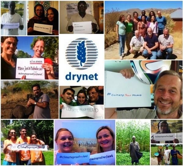 Drynet members from all over the World join in the call to #climateproofmyland !!