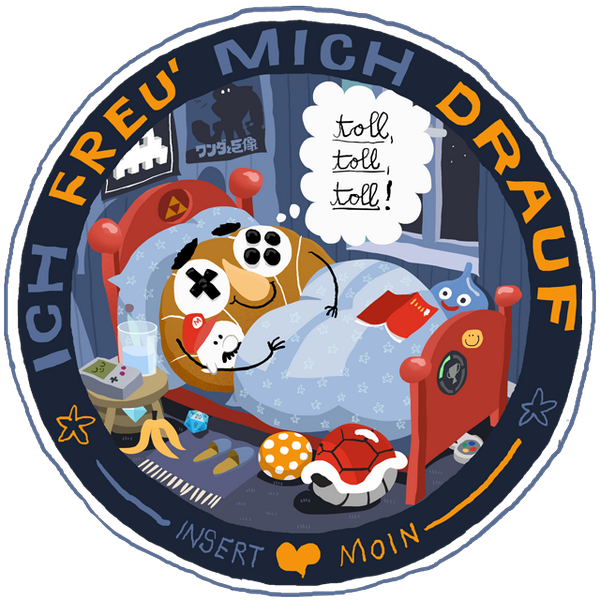 pigsell's tweet image. »Ich freu&apos; mich drauf« Badge for #insertmoin @manuspielt @superlevel @R_Age_D @the_whispering
