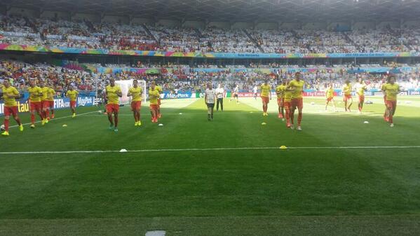 Warming Up #belalg #WorldCup2014