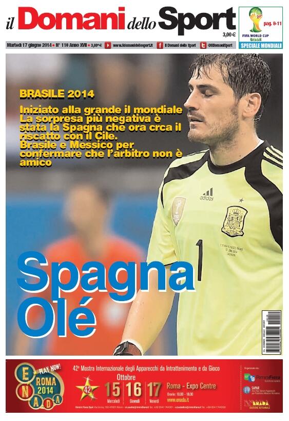Riscatto in vista , Spagna olé! ...bit.ly/1lAJVfs