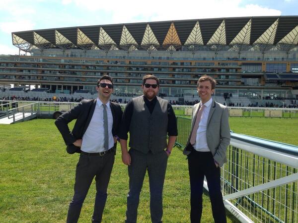 The sun is shining, we've got 2 hours off, loving #RoyalAscot Come and see us if you're here!