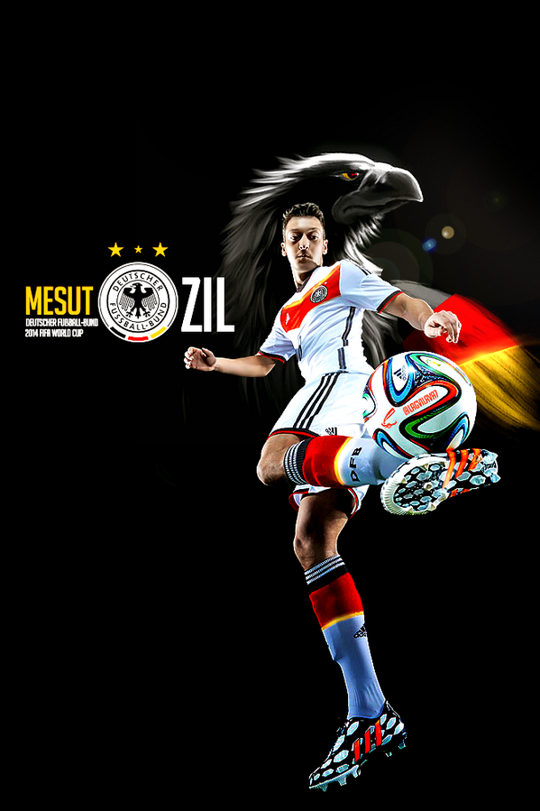 M10's tweet photo. wow! very impressive! "@Lagvilava7: Mesut Ozil #DFB #AFC @MesutOzil1088 http://t.co/jilMQdtJbw"