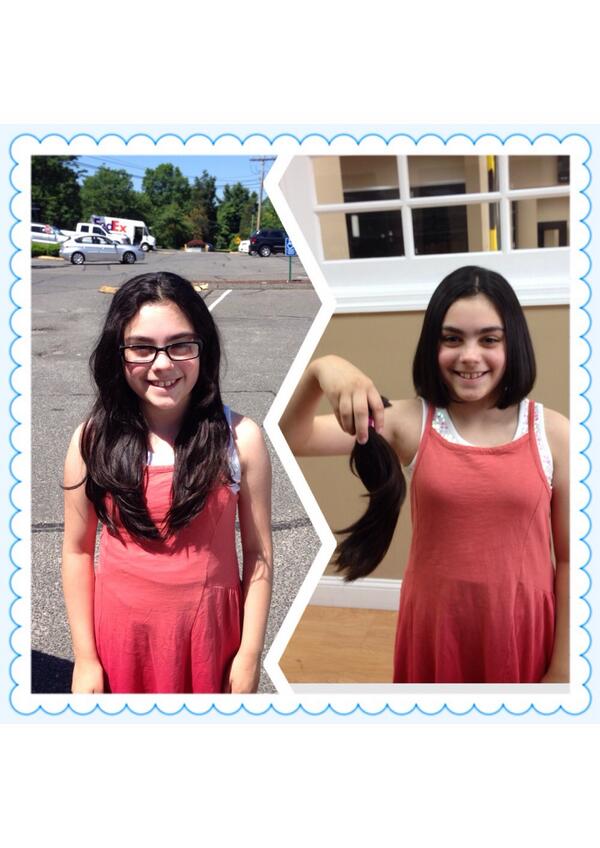 5th Grade student Isabella Strazza donated her hair to Locks of Love yesterday. She donated over 10 inches of hair!