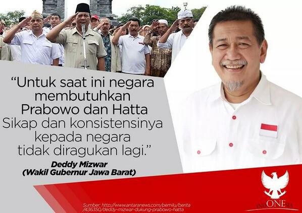 PKSjateng's tweet photo. #RabuSatu @Rahmaw4t1Sofyan: Kang @Deddy_Mizwar_  aja pilih 1 Cc: @RaffiAhmadLagi  @Haque_Marissa #JabarPro1 #md1yes http://t.co/RqeOh9YISi