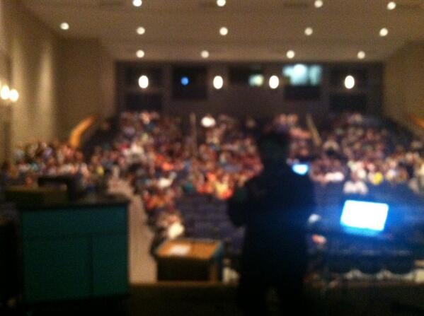 kevinhoneycutt's tweet photo. The view from here. Keynote #selfie. #d2s2014 http://t.co/R0yPp2fL5U
