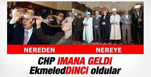#DeselerKi bir gun chpliler dindar olacak..
Yok artik mk derdim.
Eklemeddin ihsanoğlu
TemelsizÇatıya DarbeciAday