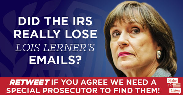 coravanzyl's tweet photo. RT"@SenTedCruz: RT if you agree we need a special prosecutor NOW to get to the bottom of the #IRS scandal! http://t.co/PFf90AVV77”