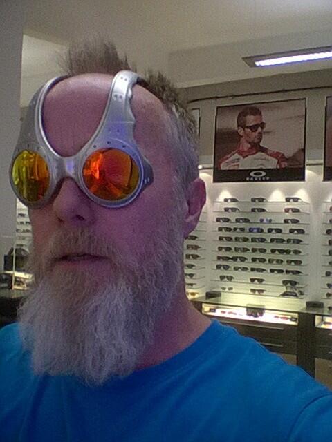 Steve at Oakley HQ checking out the 