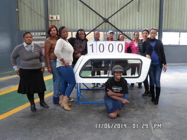 VirtualITLMS's tweet image. #Beekman’s Wadeville factory celebrated the production of its 1000th canopy on Wednesday, 11 June 2014.