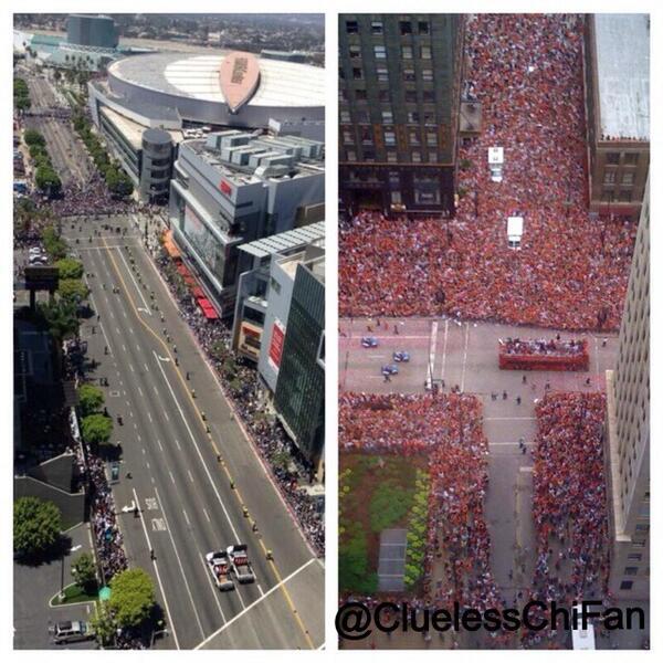 ABC7Chicago's tweet photo. Can you tell which city won the Stanley Cup from these photos? http://t.co/L7vT6zvW0O http://t.co/7Mt0NiyNMK