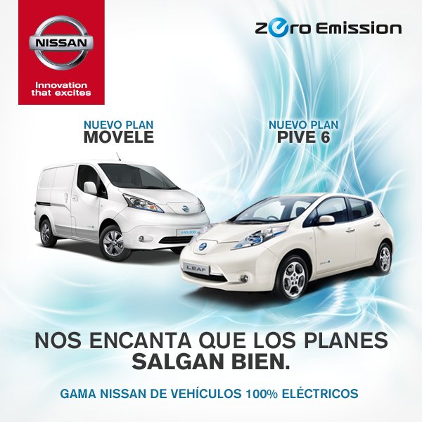 Nissan_ESP's tweet photo. Máx eficiencia, máx incentivos con Plan #Movele y #PIVE6, #Nissan #LEAF desde 13.900€ +Alq Bat http://t.co/mUsF0uXSCN http://t.co/lC9mq2nOxj