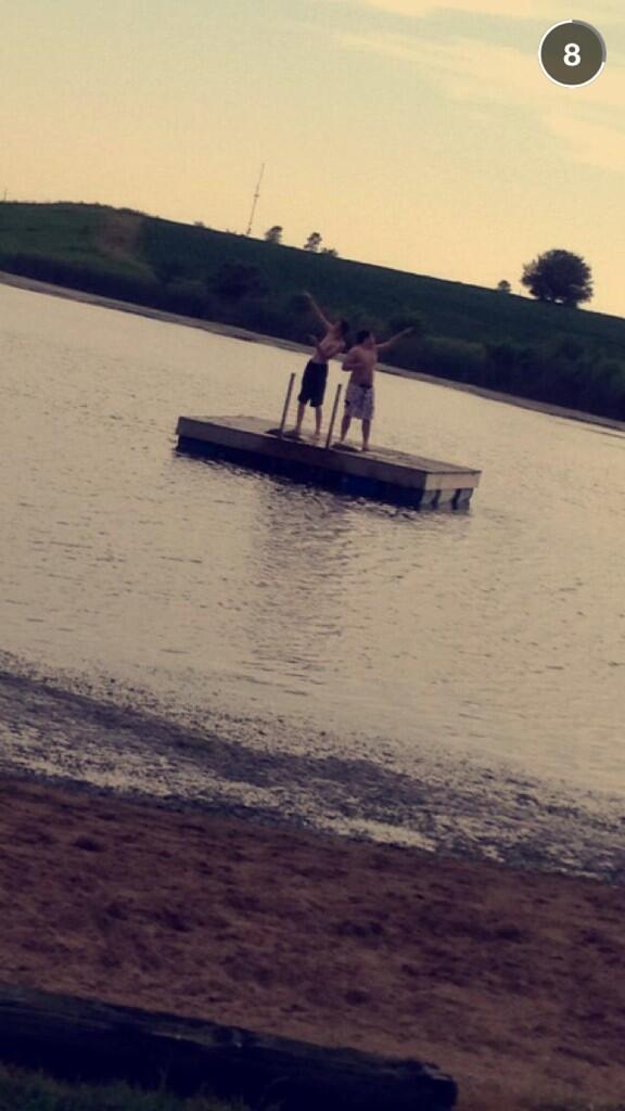 blake_dollasign's tweet photo. Me and my nigga swimming in the lake http://t.co/BXc2lRtTUe