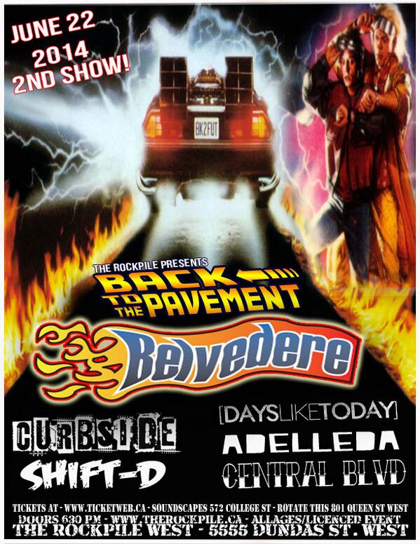 This Saturday &amp; Sunday skate punk legends BELVEDERE come to the Rockpile West