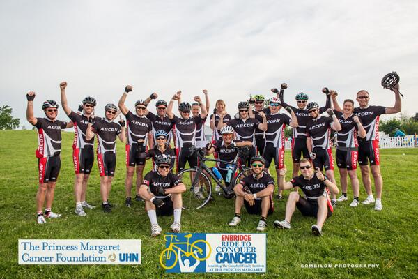 AeconGroupInc's tweet image. Aecon participated in the 2014 Enbridge Ride to Conquer Cancer, raising $74,575 for cancer research. @TheOntarioRide