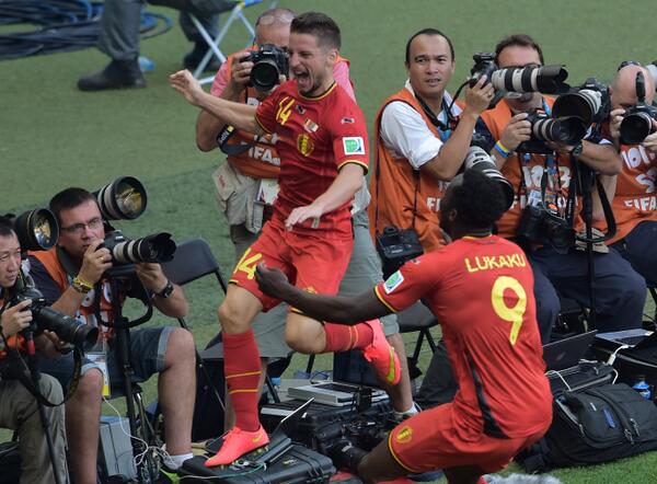 SkySportsPL's tweet image. #BEL fight back to beat #ALG 2-1 at the Estádio Mineirão in Belo Horizonte: bit.ly/19uAVSM #WorldCup