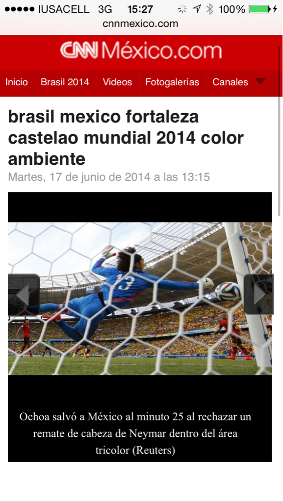 Buenazo <a href="/yosoy8a/">Guillermo Ochoa</a> !  Representando con gallardía al América en #Brasil2014