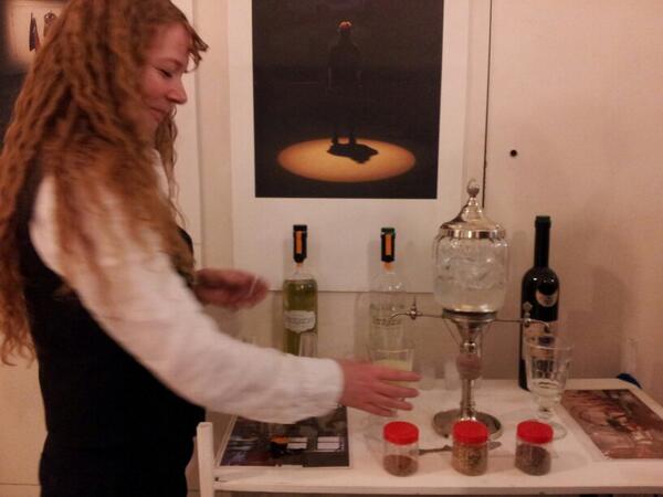 CSMPerformance's tweet image. Absinthe tonight at @CSMPerformance  #degreeshow2014