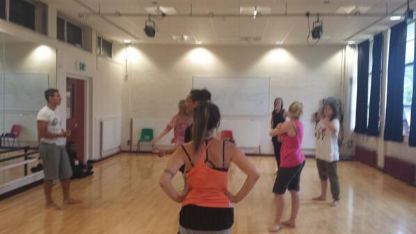 Working hard #sweating for Damien's choreo!