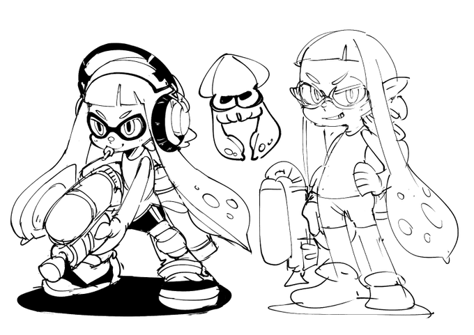 お絵かき:splatoon 