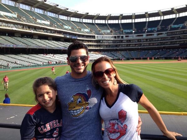 FredRamosIII's tweet photo. With my girls at the their first Indians game! Go tribe! #tribetown http://t.co/tSjSy8l0xA